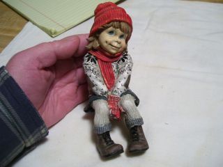 Vintage Candy Designs Norway Pottery Girl Figurine