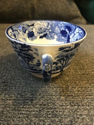 Antique Tea Cup Enoch Woods English Scenery,  England Blue Transferware 4