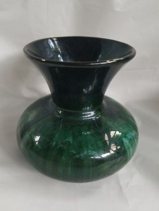 Vintage Signed Bmp Blue Mountain Pottery Studio Art Pottery Vase Canada Green