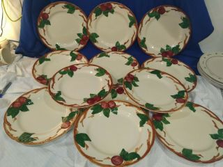 FRANCISCAN Vintage Apple Pattern Dinner Plates Up to 12 2