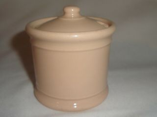 Vintage Walker China Toltec Tan Mustard Pot 2 1/2 "