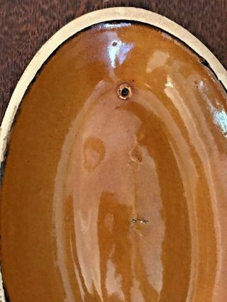 Vintage Brown Glazed Stoneware Bean Pot with Lid 11” x 7” x 4” 5