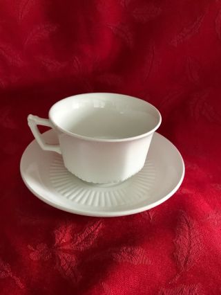 Adams Empress Tea Cup And Saucer Flower Handle White English Ironstone