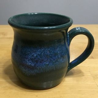 Handmade Bruning Stoneware Art Pottery Mug From Seattle,  Washington 3.  5”