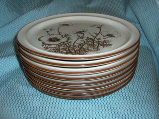 Noritake Stoneware - Desert Flowers - Eight Dinner Plates Available
