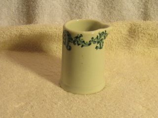 Sterling China Vitrified China Creamer Ivory With Green Leaf Pattern At Top