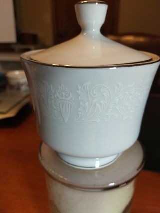 Crown Victoria Lovelace Fine China White Sugar Bowl