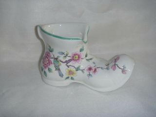 Old Foley James Kent Chinese Rose Boot Figurine