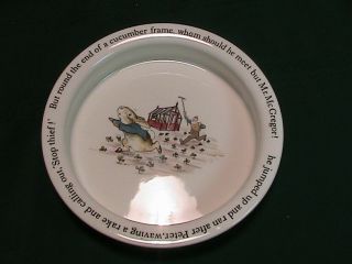 Vintage Wedgwood Porcelain Beatrix Potter Peter Rabbit Cup And Plate