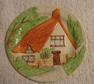 Vintage Beswick Cottage Ware Decorative Relief Wall Plate 8 "