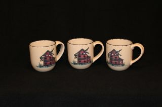 3 Feed Store Mugs Birdhouse by HOME & GARDEN PARTY 2