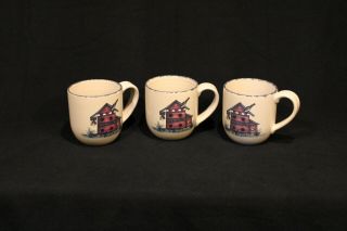 3 Feed Store Mugs Birdhouse by HOME & GARDEN PARTY 3