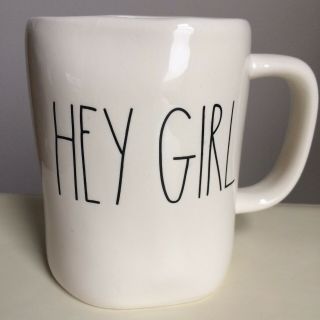 Ll Hey Girl Rae Dunn By Magenta Ceramic Coffee Tea Mug