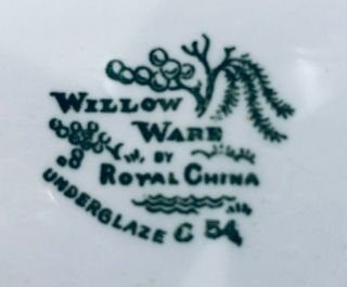 Royal China Blue Willow Ware 10 