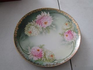 Green Flowered Decorative Plate