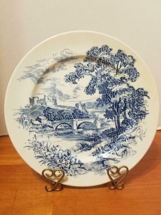 Vintage Wedgwood Countryside 7 " Plate Blue White England Collectible