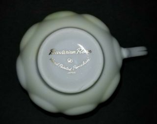 Vintage Demitasse Coffee / Tea Cup Saucer - Bavarian Rose Hand Painted Japan 3