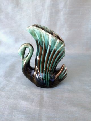 Vintage Blue Mountain Pottery Canada (bmp) Swan Winged Vase
