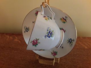 Crown Staffordshire Rose Pansy Tea Cup England