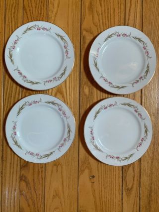 Vintage Prestige “cherry Blossom” Fine China Japan Salad Plates – Set Of 4