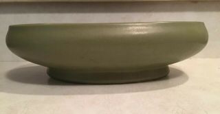 Vintage McCoy Floraline USA Pottery Footed Oval Green Planter 476 - 8 3