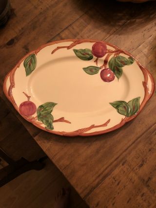 Vintage Franciscan Apple Oval Serving Platter 14” X 10” - Made In California - Exc.