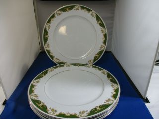 Vintage Style House " Kimberly " Fine China Made In Japan 4 Dinner Plates 10 3/4 "