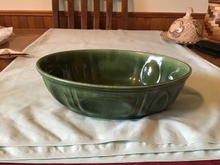 Vintage ROYAL HAEGER Green Oval Ceramic Planter 3929 USA, 4