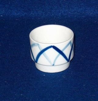 Lyngby Hand Painted Blues Egg Cup Denmark