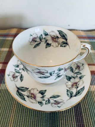 Teacup And Saucer Set - Fine Bone China - Crown Staffordshire - England