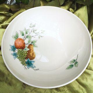 Vintage Carefree True China By Syracuse Usa Wayside Pattern 9 - 1/2” Serving Bowl