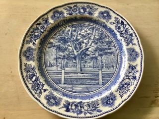 Wedgwood Plate Yale College And Campus Blue
