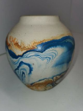 Pre - Owned Nemadji Pottery Vase Approximately 5 " Tall