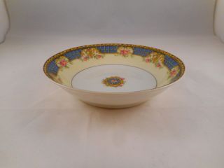 Antique Berry Bowl,  Haviland China,  Limoges France,  Concord Pattern,  Blue