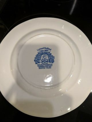 Royal Warwick Lochs Of Scotland " Loch Oich " 10 " Blue White Dinner Plate