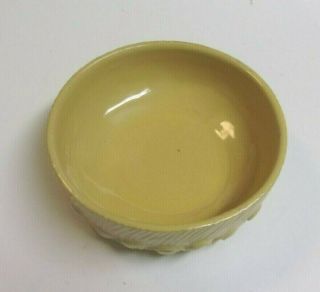 Vintage McCoy Pottery 1950 ' S Yellow Glazed Bowl / Planter 3