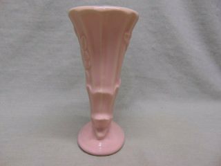 Vintage Shawnee Pottery Pink Horn Vase - Planter 5