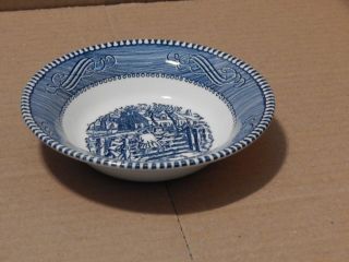 Vintage Currier And Ives Royal China 5 1/2 " Fruit Or Sauce Bowl