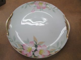 Antique Noritake Azalea Decorated Porcelain Cake Plate A - 4