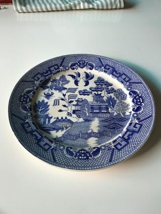 Blue Willow Made In Japan Vintage 9” Dinner Plates 1 Euc