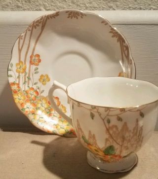 Vintage Royal Albert Crown China England Tea Cup And Saucer