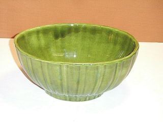 Haeger 4020 Oval 7 - 1/2 " Long Green Art Pottery Planter