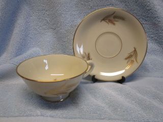 Lenox Harvest Cup And Saucer R - 441 Made In The Usa