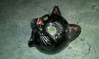 1950s Shafford Japan Black Cat Open Mouth Ashtray Vintage