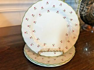 3 - Johnson Brothers " Thistle " Laura Ashley Design Bread/butter Plates