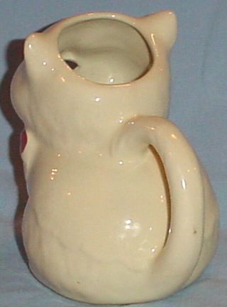 VINTAGE 1940 ' S PUSS ' N BOOTS FIGURAL CAT CREAM PITCHER BY SHAWNEE/4.  75 