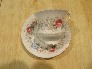 Paragon Tea Cup And Saucer Chatelaine Floral