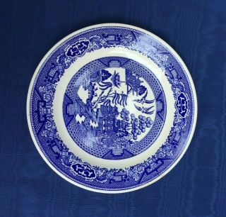 Vintage Blue Willow China Plate Made By Royal - 9 1/4 "