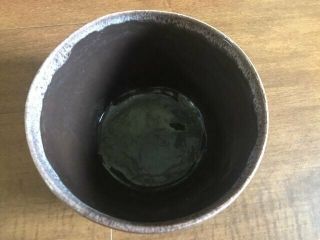 Vintage USA Brown Drip Stoneware Bowl J8 3