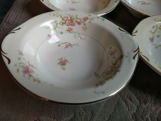 Pope Gosser China Gwendolyn 1167 U.  S.  A.  Lugged Cereal Bowl